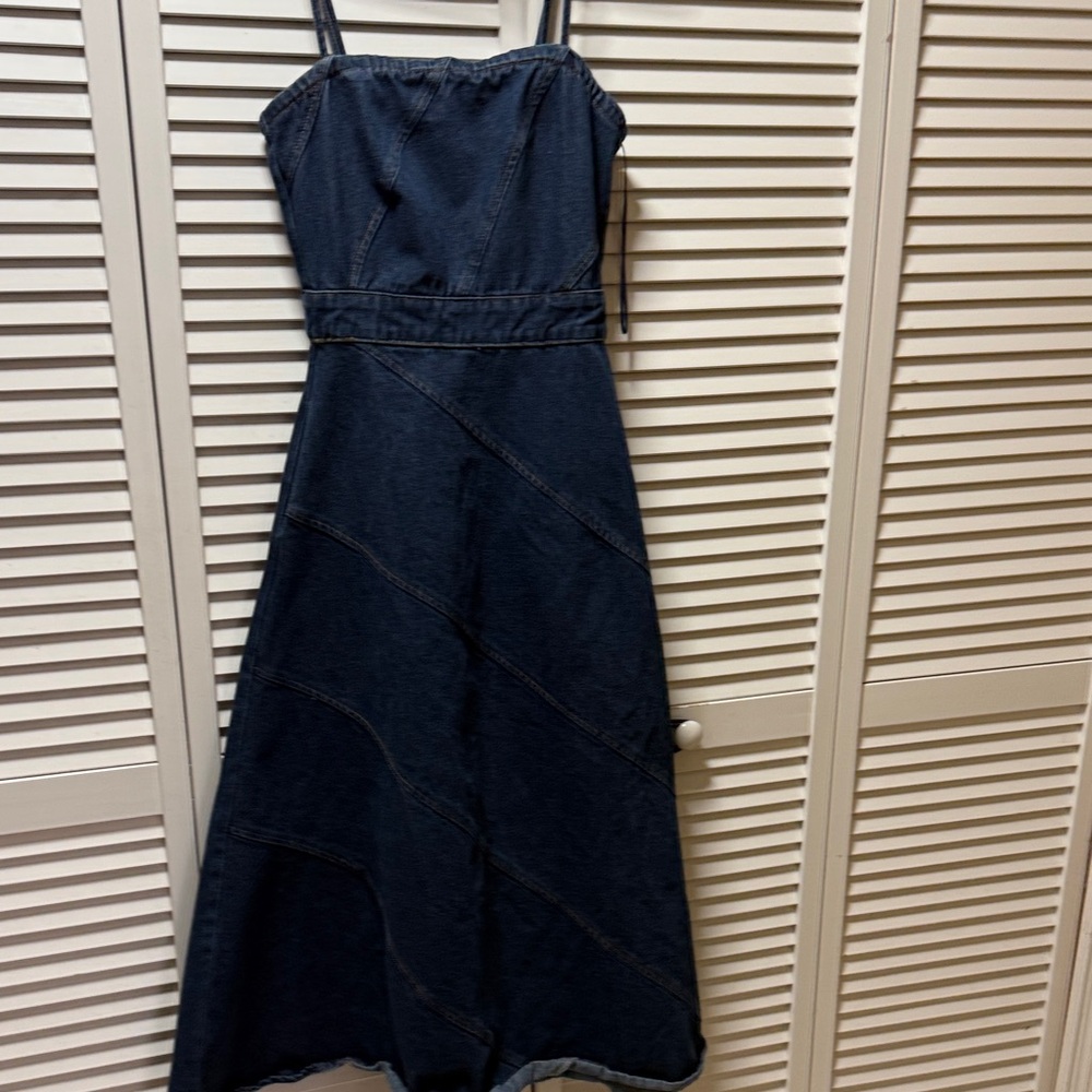 Vici Dark Denim Midi Dress